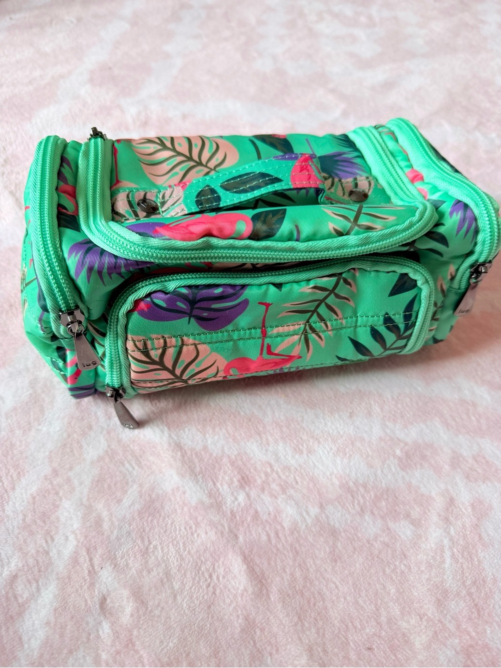 🦩Lug Mini Trolley Flamingo Mint 🌺